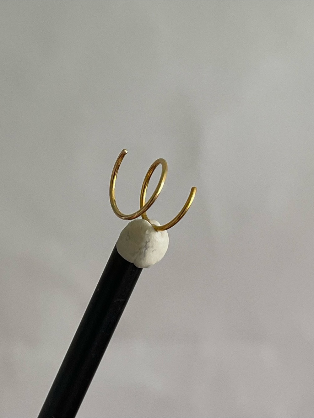 Gold Double Spiral Hoop Piercing Jewelry